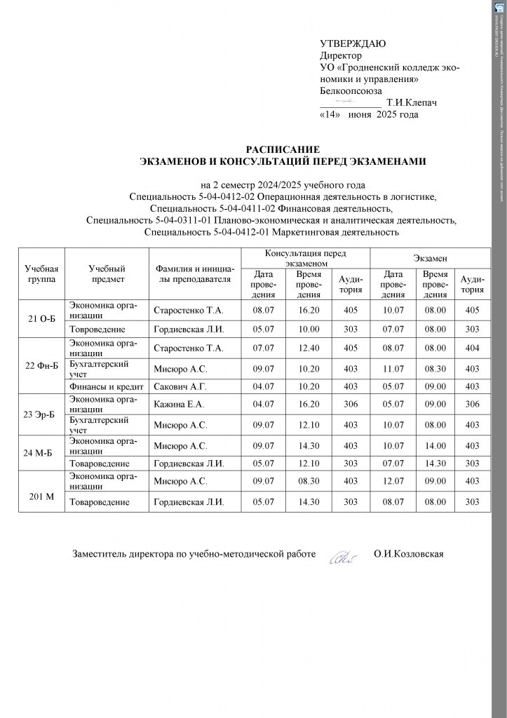 Расписание экзаменов на 2 семестр 2023-2024(1)
